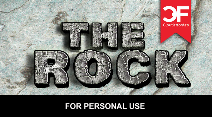 CF The Rock Font poster