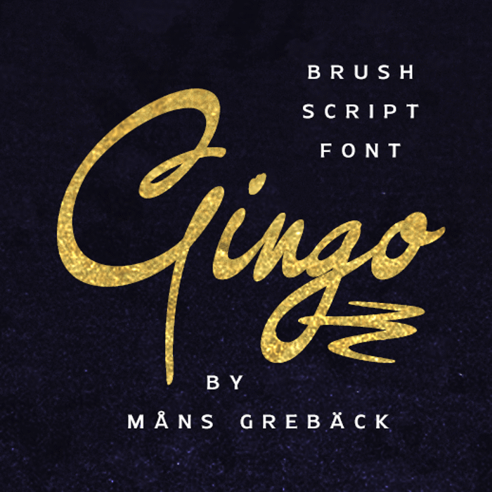 Gingo Font poster