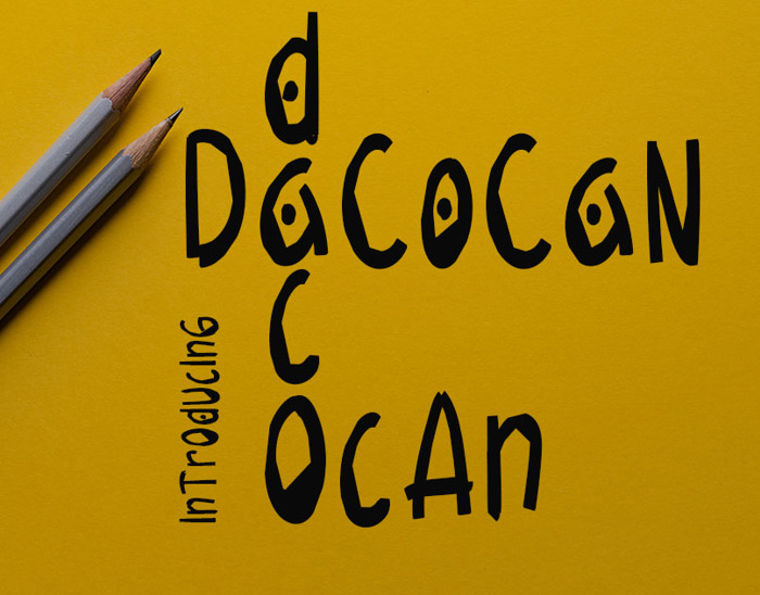 Dacocan Font poster
