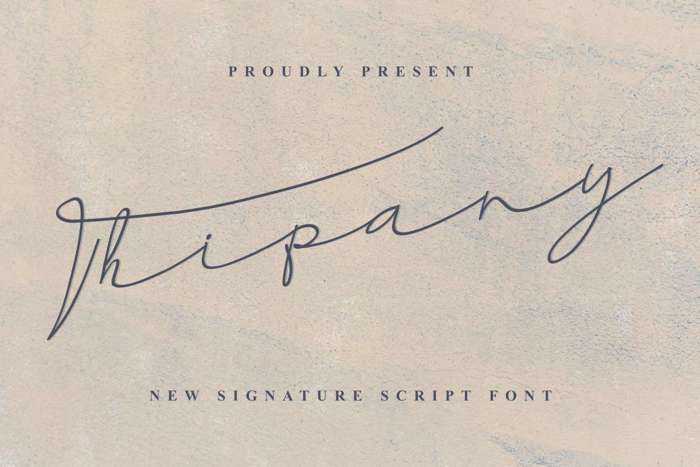 Thipany Font poster
