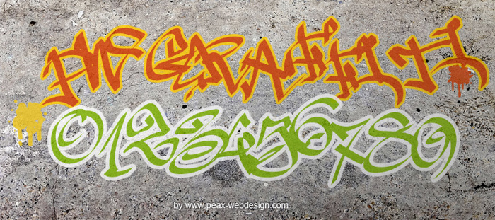 PWGraffiti Font poster