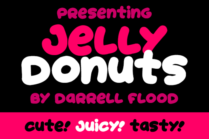 Jelly Donuts Font poster