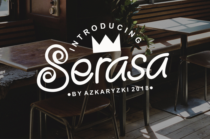 Serasa Font poster