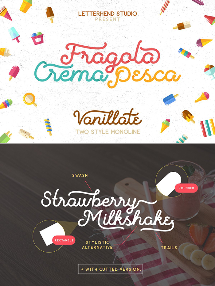 Vanillate Font poster
