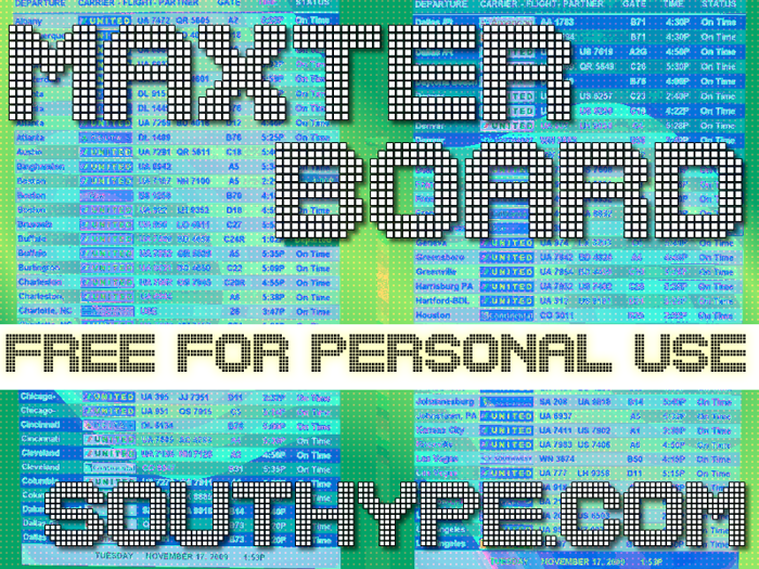 Maxter Board St Font poster
