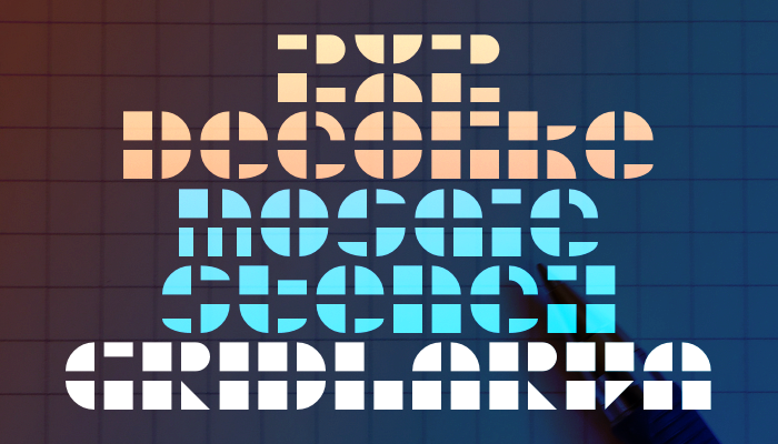 Gridlarva Font poster