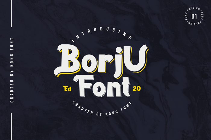 Borju Font poster