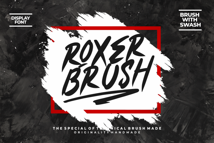 Roxer Font poster