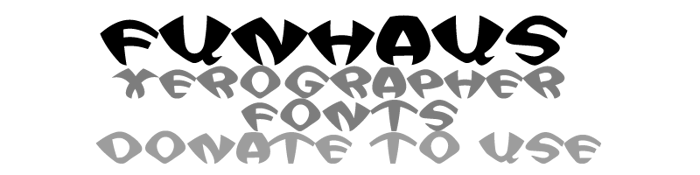 FunHaus Font poster