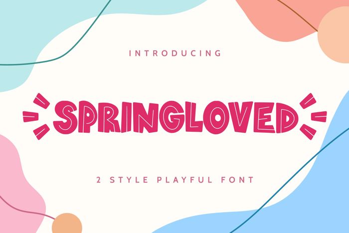 springloved inline Font poster