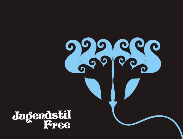 Jugendstil Flowers Free Font poster