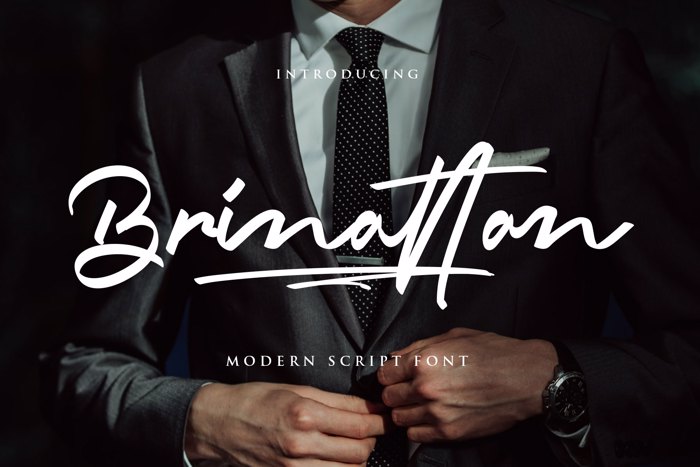 Brinattan Font poster