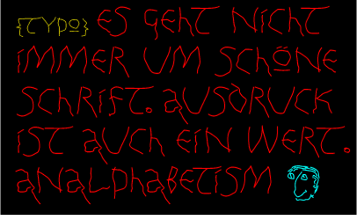 An Alpha BetIsm Font poster