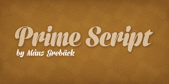 Prime Script Font poster