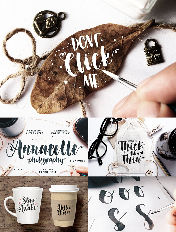 Dont Click Me Font poster