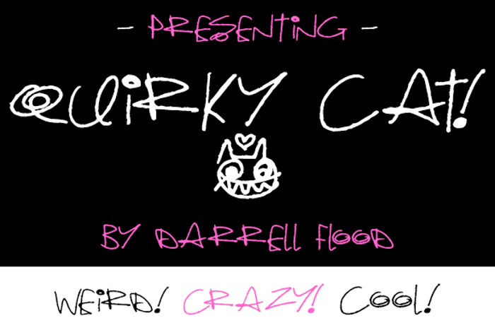 Quirky Cat Font poster