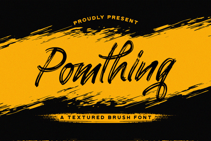 Pomthinq Font poster
