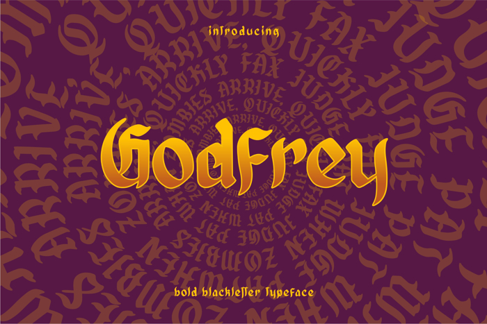 Godfrey Font poster