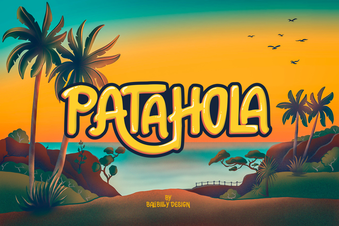 PATAHOLA Font poster