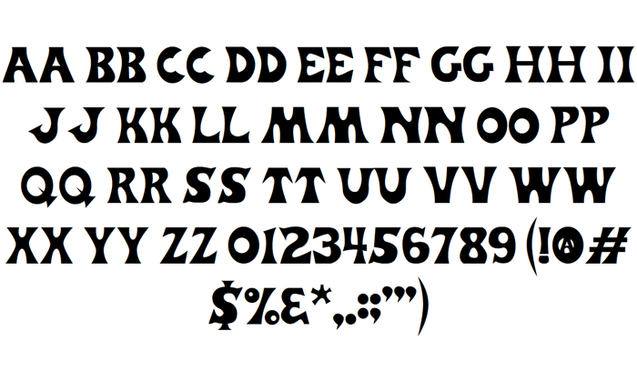 Trader Joe's Font poster
