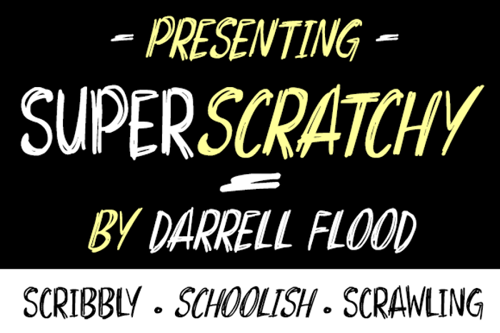 Superscratchy Font poster