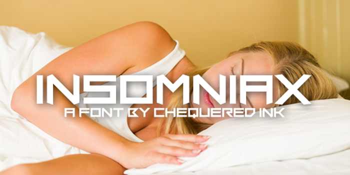 Insomniax Font poster