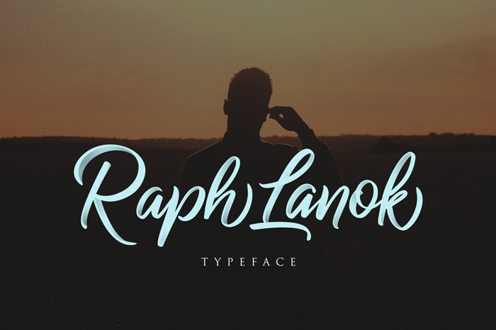 Raph Lanok Future Font poster