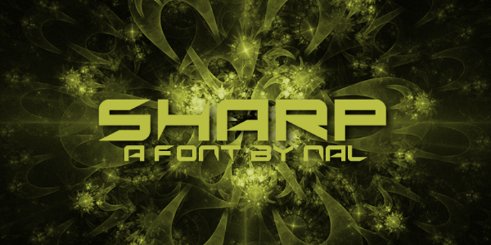 Sharp Font poster