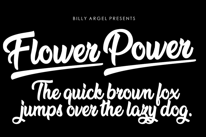 Flower Power Font | Billy Argel | FontSpace