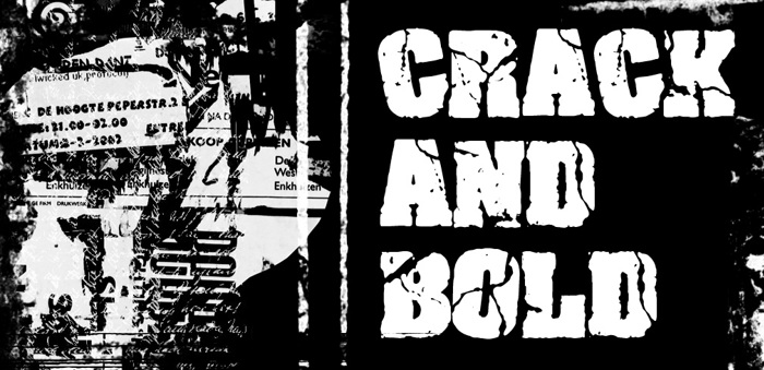 Crack and Bold Font poster