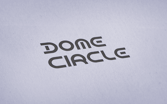 Dome Circle Font poster