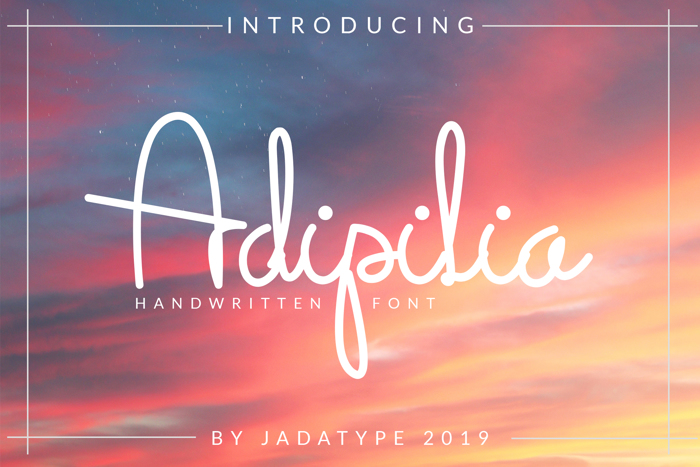 Adipilia Font poster