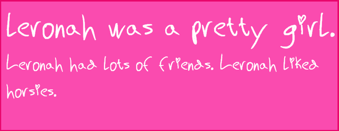 Leronah Font poster