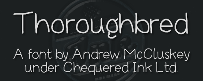 Thoroughbred Font poster