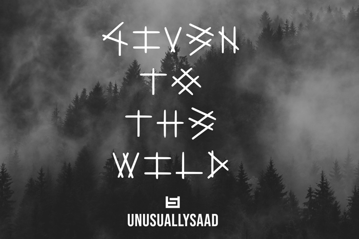 Given To The Wild Font poster