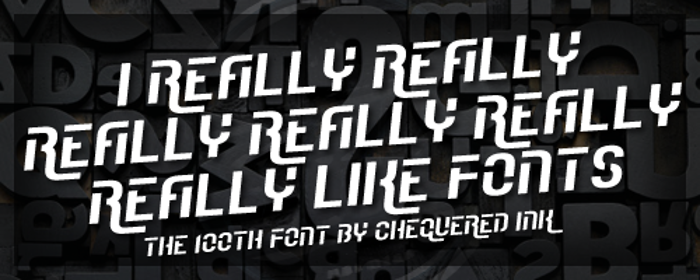 I Really Really Really Really R Font poster