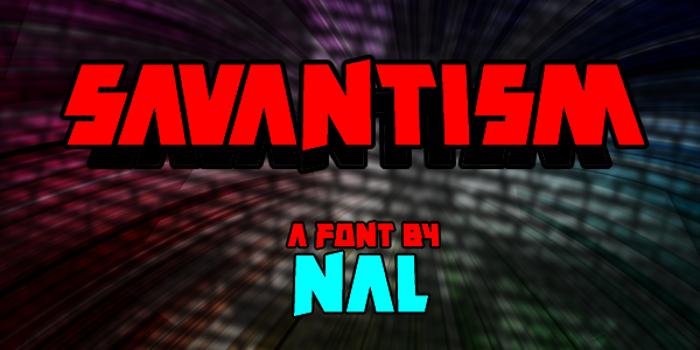 Savantism Font poster