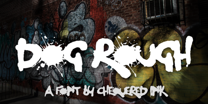 Dog Rough Font poster