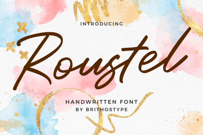 Roustel Font poster
