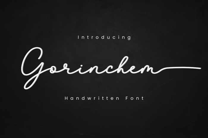 Gorinchem Font poster