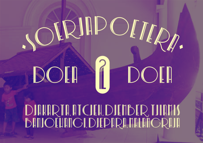 Soerjapoetera Doea Font poster