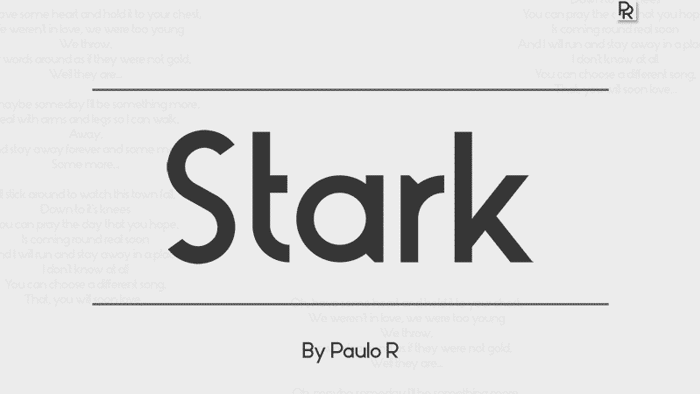 Stark Font poster