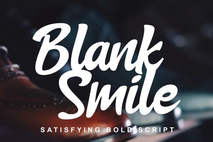 Blank Smile Font poster