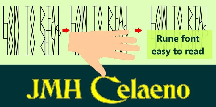 JMH Celaeno Book Font poster