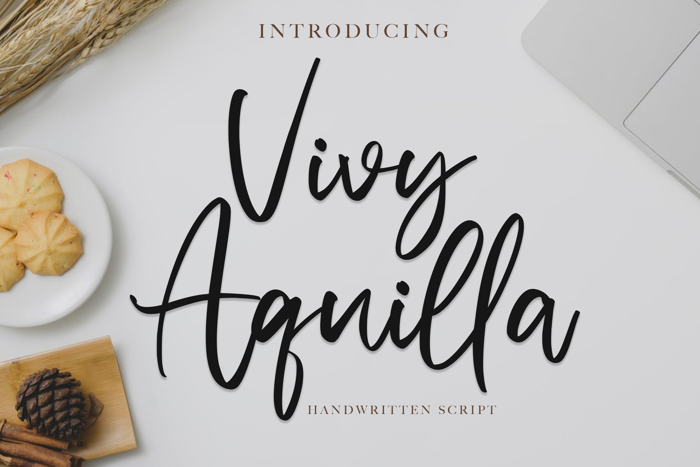 Vivy Aquilla Font poster