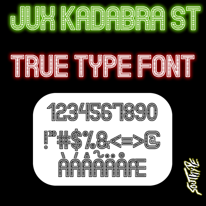 Jux Kadabra St Font poster