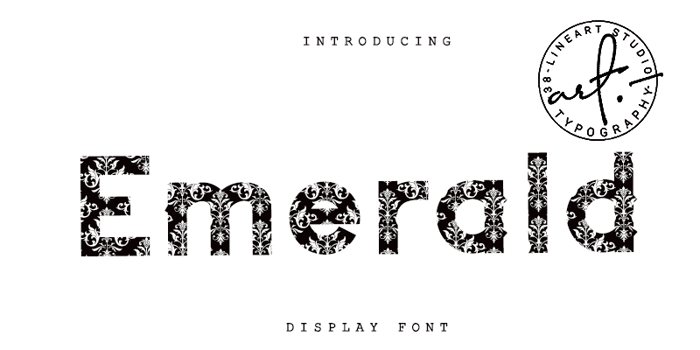 Emerald1 Font poster