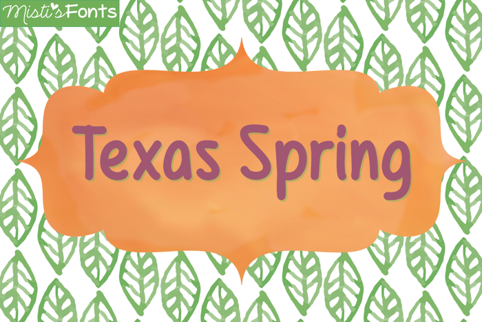 Mf Texas Spring Font poster