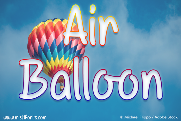 Mf Air Balloon Font poster