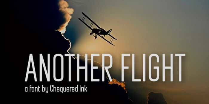 Another Flight Font poster